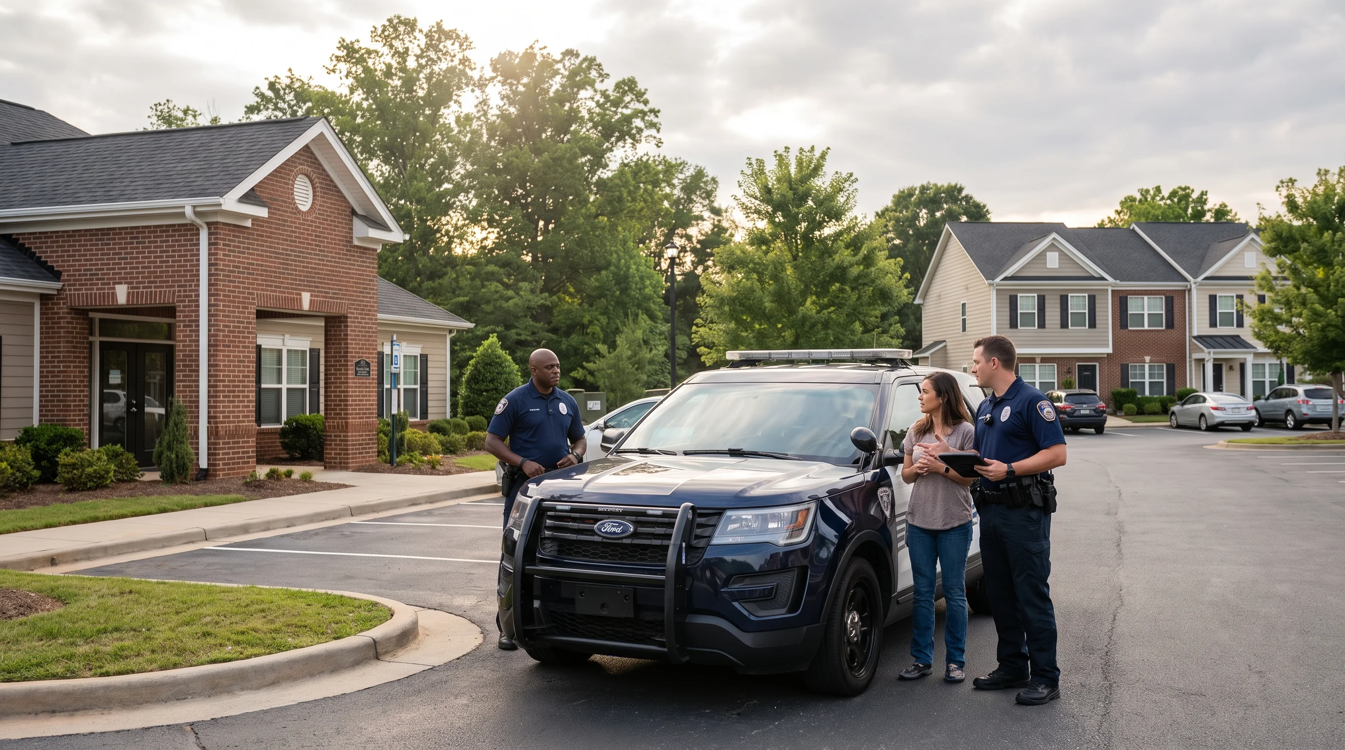 Paladin public safety officers on mobile patrol at a Charlotte multifamily property